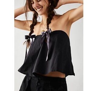 Free People Avery tube top black XS